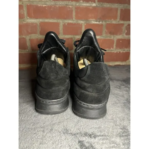 FILLING PIECES Low Canvas Black Suede Ghost Men's Sneakers US 10 EU 43