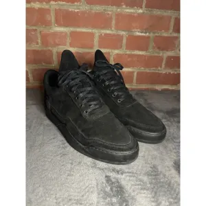 FILLING PIECES Low Canvas Black Suede Ghost Men's Sneakers US 10 EU 43