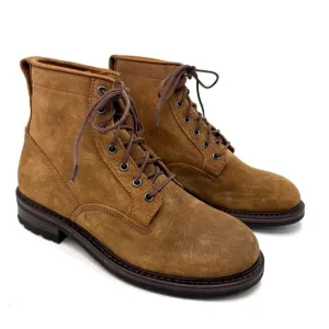 Filson Mens Boots Size 9 Service Whiskey Tan Leather Roughout Vibram Military