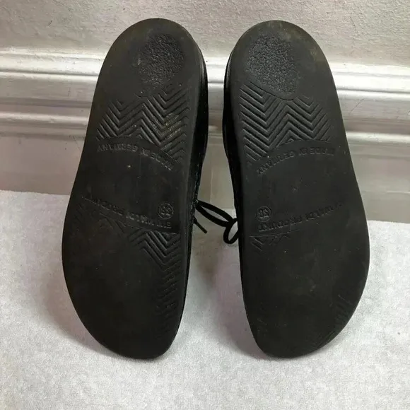 Finn Comfort Womens Leather Oxford Comfort Shoes Size 38 (US 8) Black FA GDD