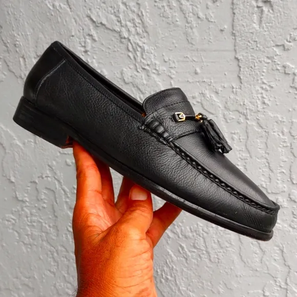 Florsheim Padron 18066 Black All Leather Tasseled Loafer Dress Shoes (VIDEO)