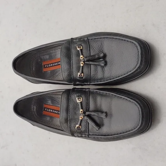 Florsheim Padron 18066 Black All Leather Tasseled Loafer Dress Shoes (VIDEO)