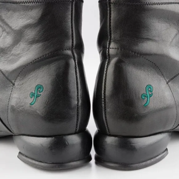 Fluevog - Dana Tall lace-up boot Black - sz 6.5