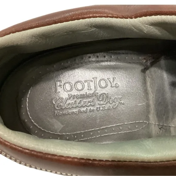 FOOTJOY CLASSICS DRY PREMIER SPIKELESS LEATHER OXFORD GOLF SHOES Men's Size 14 D