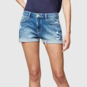 FRAME Denim  Le Grand Garcon Alfred Distressed Shorts Size 25