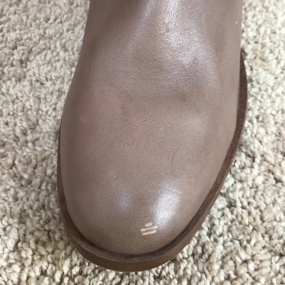 Franco Sarto 7M tall studded tall leather boots.