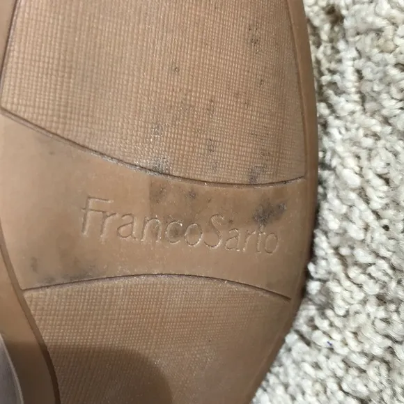 Franco Sarto 7M tall studded tall leather boots.