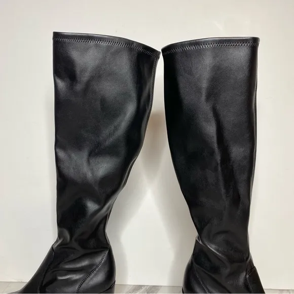 Franco Sarto Talfer Black Tall Heeled Boot 8M
