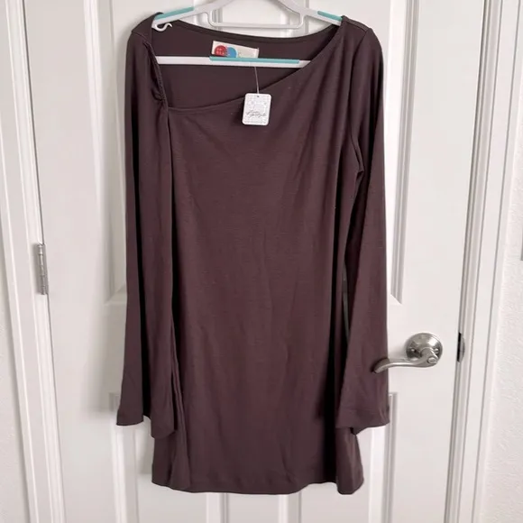 Free People Beach | Amiga Mini Dress | Darkest Chocolate