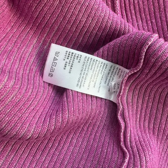 Free people Borderline Pink Ribbed Knit Wrap Midi Skirt