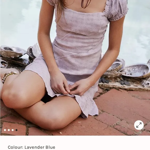 Free People Lilac Elle Flare Mini Dress