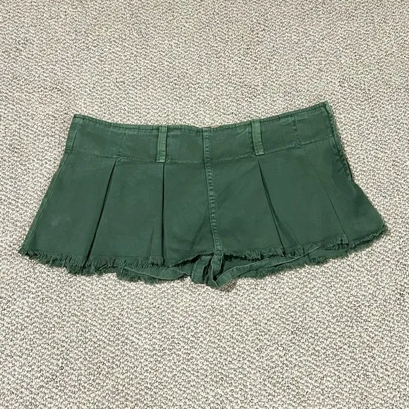 FREE PEOPLE Pleated Micro Mini Skort, Size 12