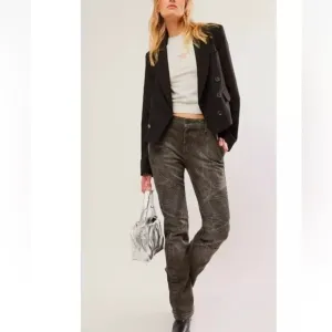 Free People We The Free Vector Moto Mid Rise Flare Jeans Size 25