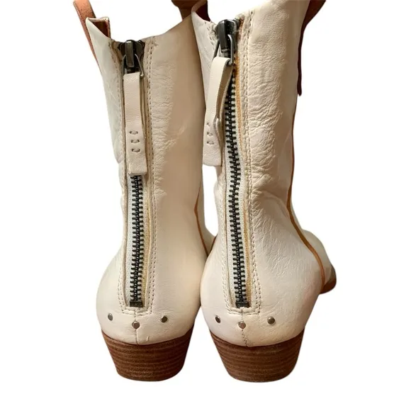 Free People We The Free Wesley Leather Ankle Cowboy Boots