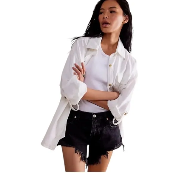 Free People Westwood Distressed Cut Off Shorts