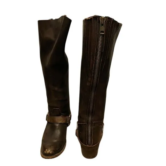 Freebird Sterling Knee Boots with Harness