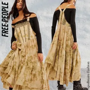FREE PEOPLE BALI DEVON SKIRTALL IN ITALIAN STRAW NWT XS &amp; MEDIUM