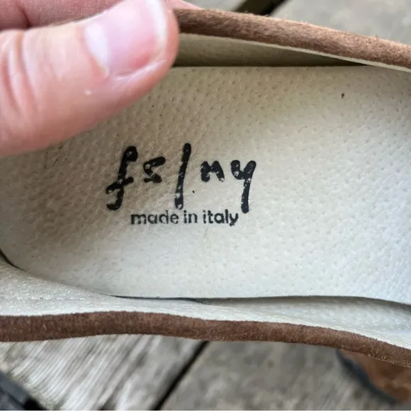 French Sole fs/ny Women’s Stella Suede Brown Moccasin Shoes Sz 39