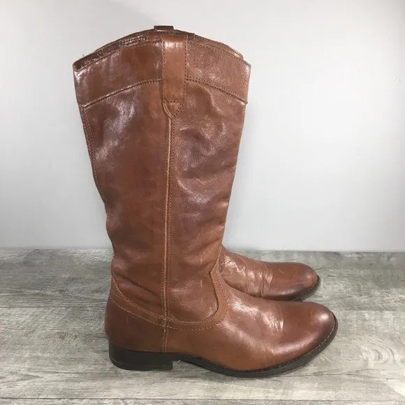 Frye #3471446 Melissa Tall Leather Riding Western Cowboy Womens Boots Size 7.5
