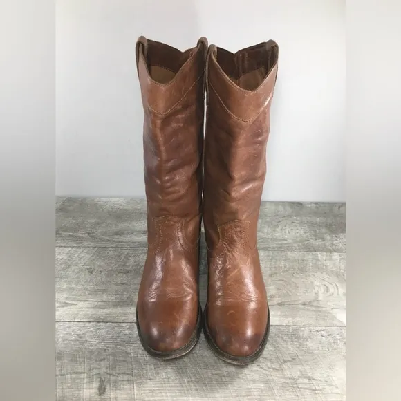 Frye #3471446 Melissa Tall Leather Riding Western Cowboy Womens Boots Size 7.5