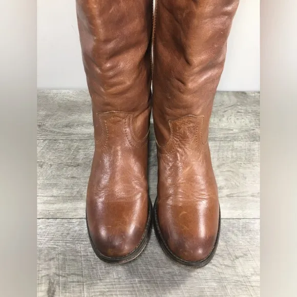 Frye #3471446 Melissa Tall Leather Riding Western Cowboy Womens Boots Size 7.5