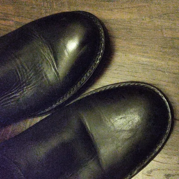 FRYE &quot;Natalie Engineer&quot; Black Leather Short Boots