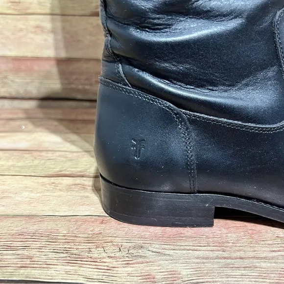 Frye Black Leather Molly Tall Boots