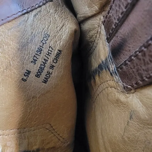 Frye Boots 6.5 Ray Seam Pull On Tall Leather Ridding Western Tan Brown