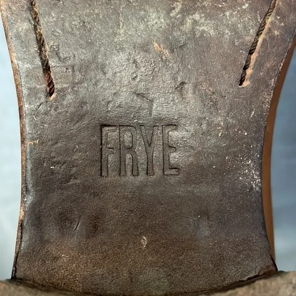 Frye Cara Tall Leather Riding Boots Cognac Size 6B