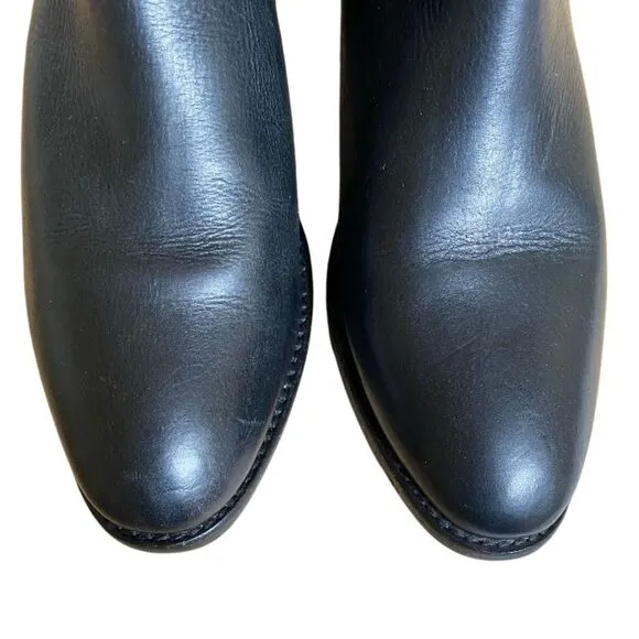 Frye Lindsay Gore Short Leather Ankle Boots Women's Size 9 Black Round Toe