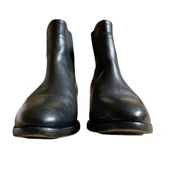 Frye Lindsay Gore Short Leather Ankle Boots Women's Size 9 Black Round Toe