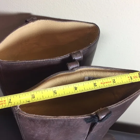 Frye Malorie Knotted Tall Brown Boots Size 7.5
