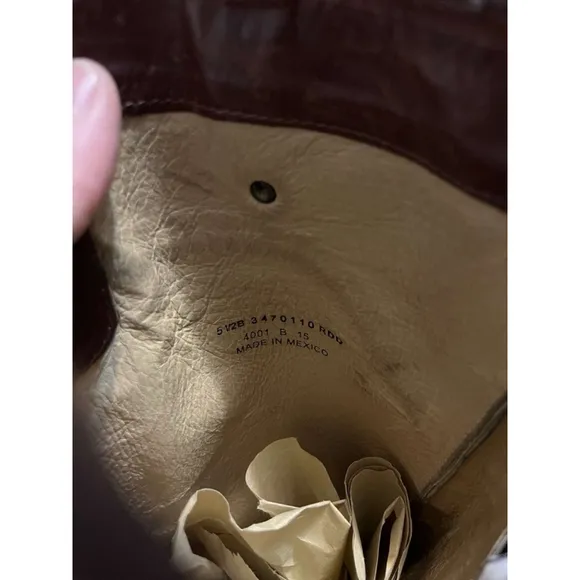 Frye Melissa Button Zip Pull on Brown Leather Riding Boots Sz 5.5