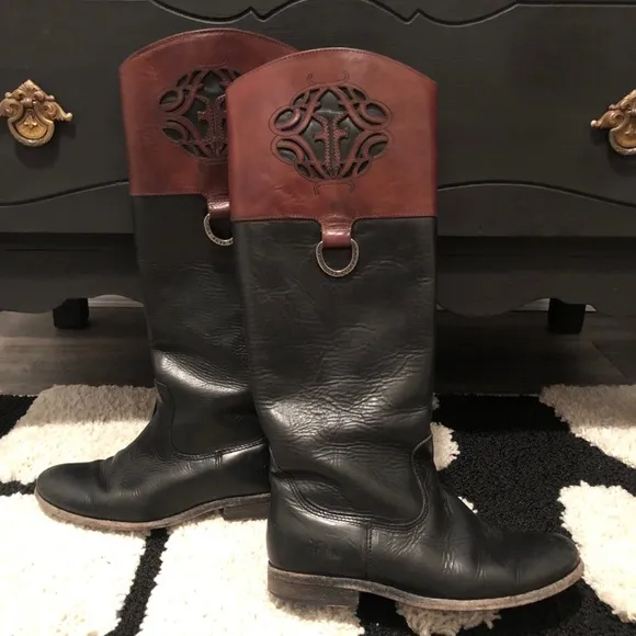 Frye Melissa Logo Tall Boots