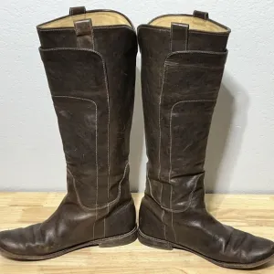 Frye Paige Dark Brown Leather Tall Riding Equestrian Boots Womens Sz 6.5B 76532