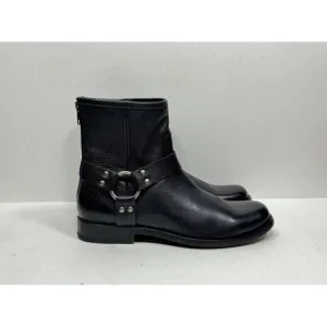 Frye Phillip Harness Short Boots Black Back Zip Closure Women’s Sz 7.5 3471367