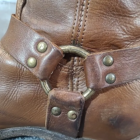 FRYE Phillip Harness Short Boots Women's Size 7 B - Brown