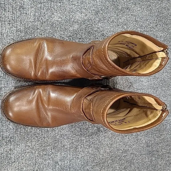 FRYE Phillip Harness Short Boots Women's Size 7 B - Brown