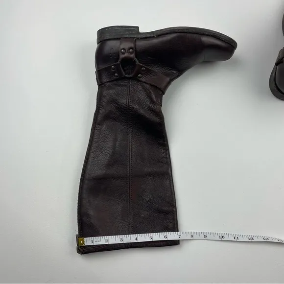 FRYE Phillip Harness Tall Washed Leather MOTO Riding Boots Size 7 B