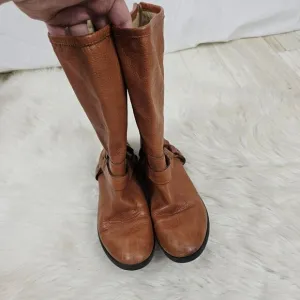 Frye Phillip Harness Tall Zippered Girls Size 3.5 M Boots 3497064-WHS-918