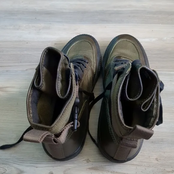 Frye Ryan Lug Hiker Canvas &amp;  Leather Hiking Boots Sneaker Lace Up Men’s 11