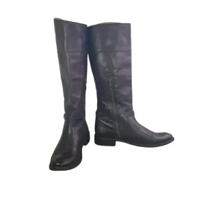 Frye Shirley brown rivet leather tall riding boots