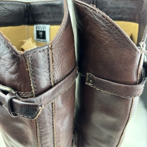 FRYE TALL RIDING LEATHER BOOTS SIZE 8 WOMAN