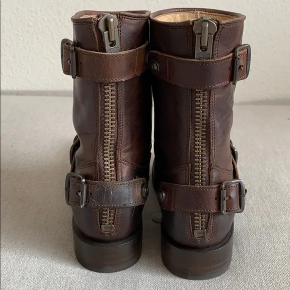 Frye Vera Back Zip Short Boots