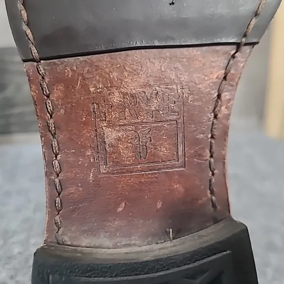 FRYE Veronica 76603 Women Size 9 B Cognac Brown  Short Double Buckle Boots