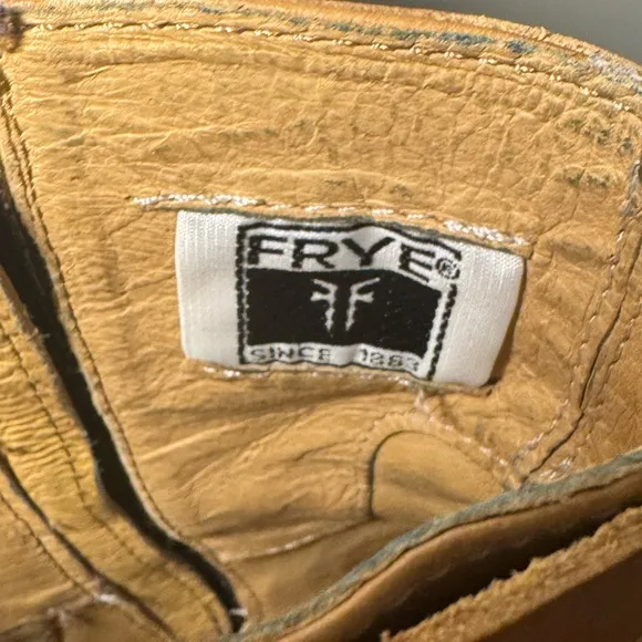 FRYE Veronica booties short Strappy boots tan brown ankle boot womens 8.5 tan