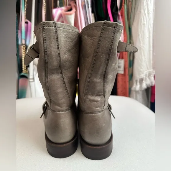FRYE Veronica Short Moto Boot - Slate Size 6