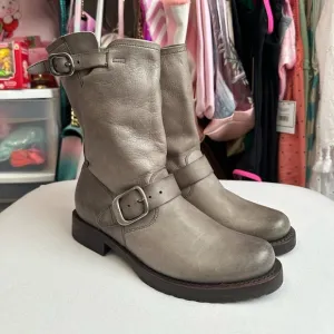 FRYE Veronica Short Moto Boot - Slate Size 6