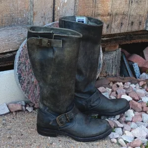 Frye Veronica slouch tall leather boots women's 6.5