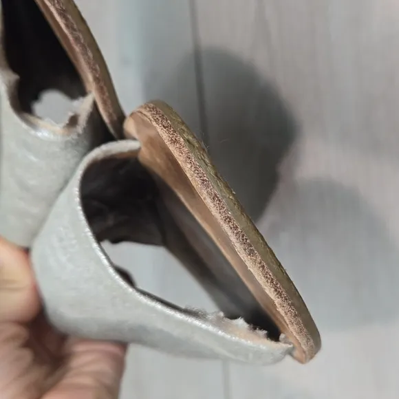 Frye Women Riley Comfort Leather Sandals slide Flats shoes sz 9.5M